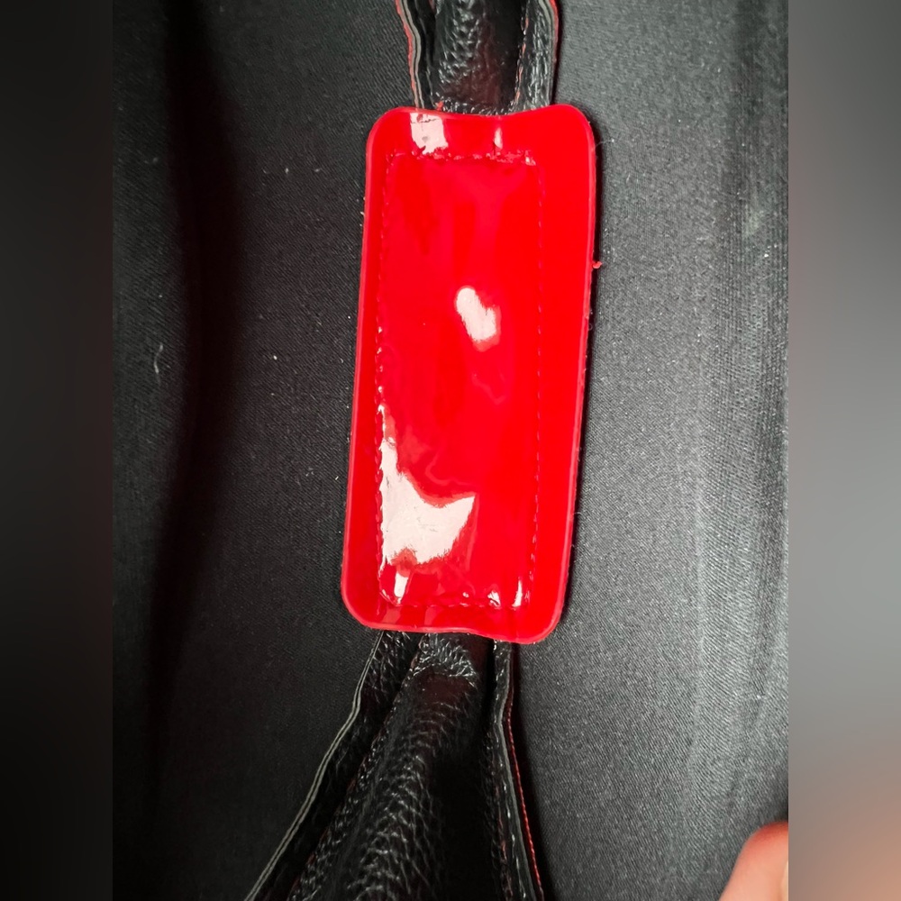 Red Lip-Shaped Women's purse Betsy Johnson vintage - Picture 16 of 16